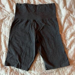 Gray biker shorts